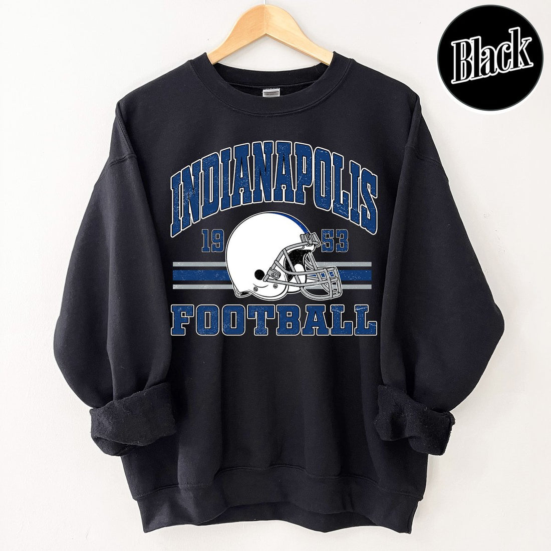Unisex Indianapolis football vintage crewneck sweatshirt for men and women