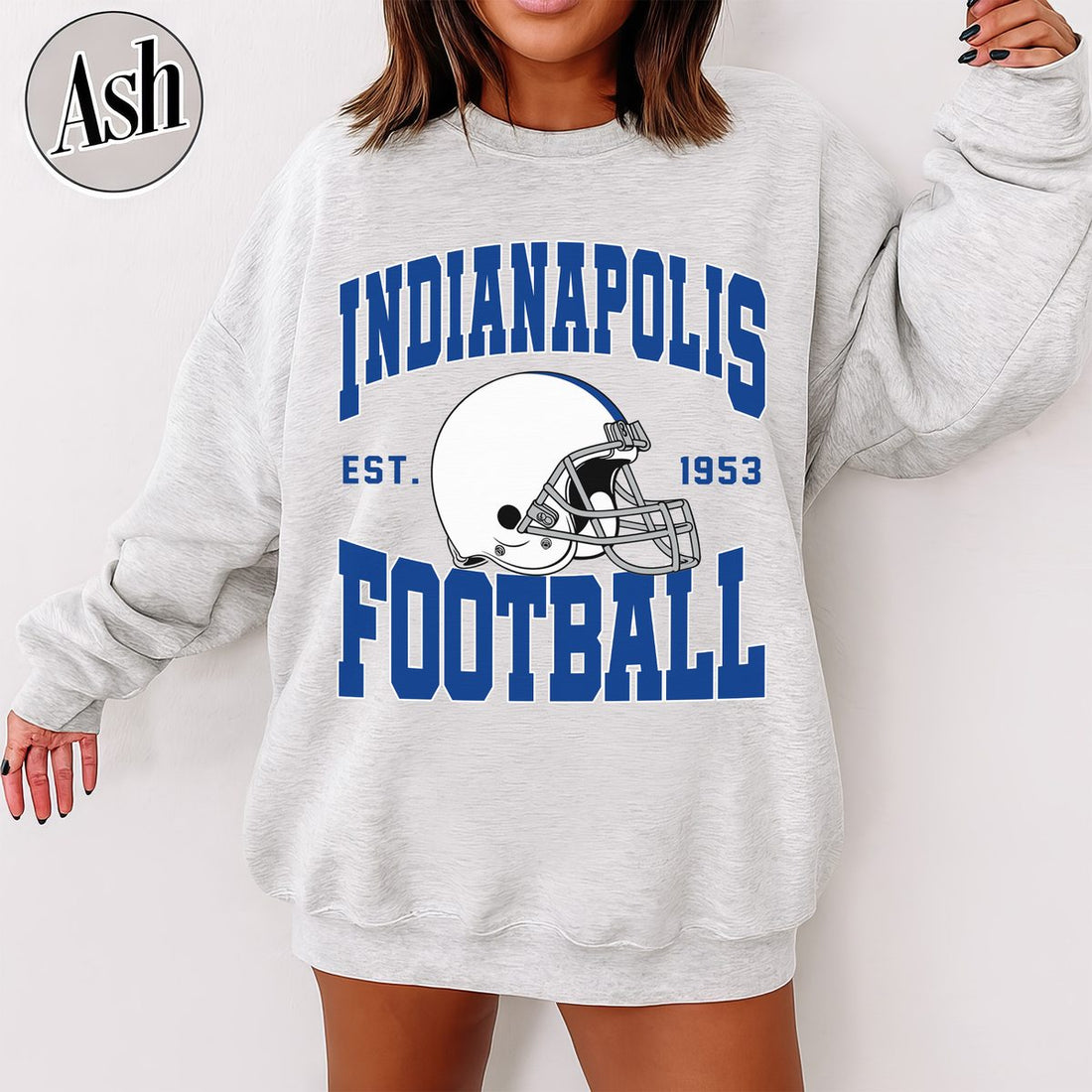 Unisex Indianapolis football vintage crewneck sweatshirt for men and women
