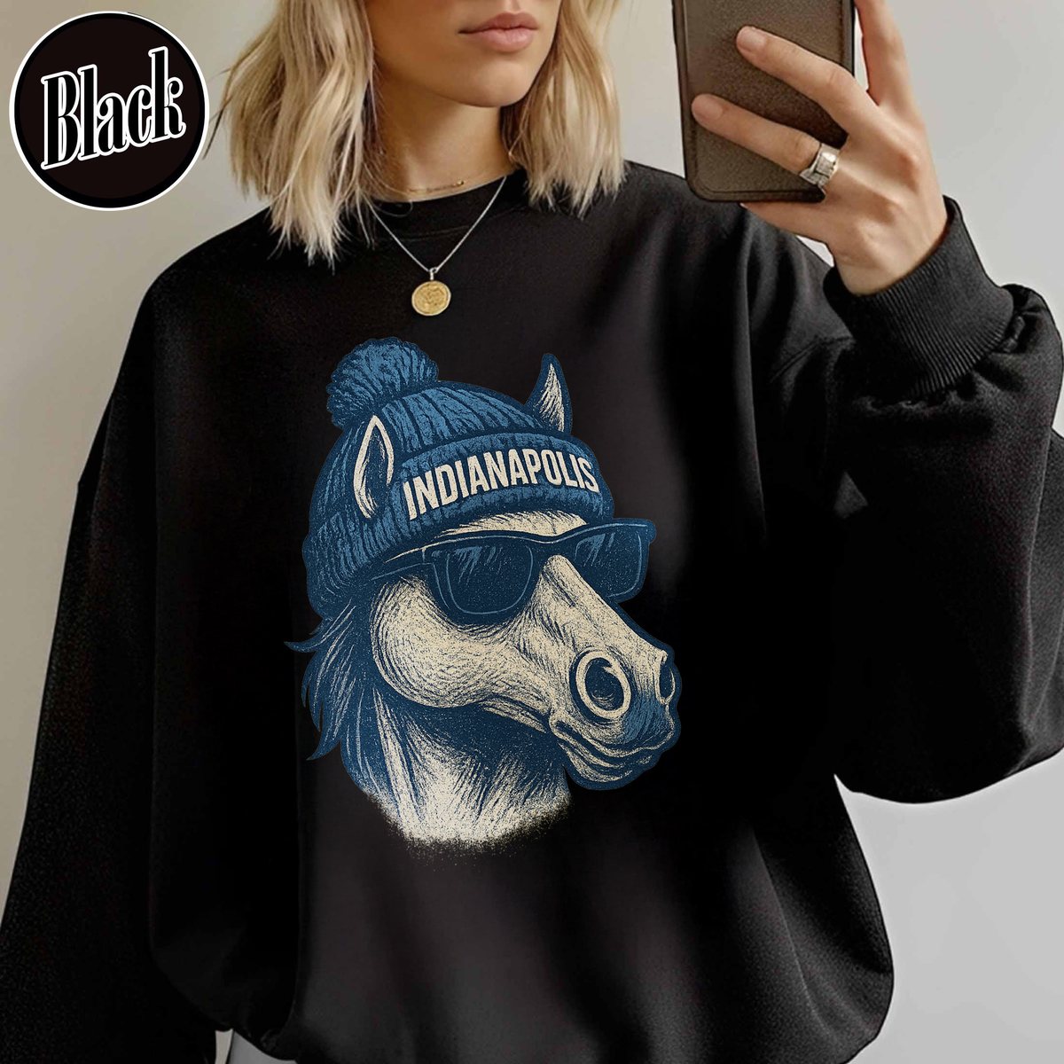 Unisex Indianapolis football vintage crewneck sweatshirt for men and women