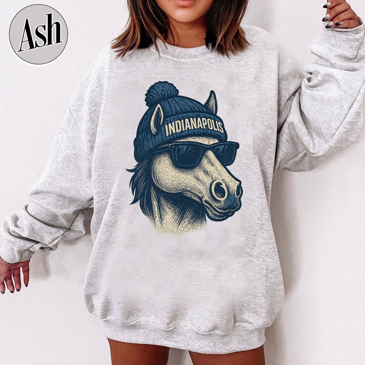 Unisex Indianapolis football vintage crewneck sweatshirt for men and women