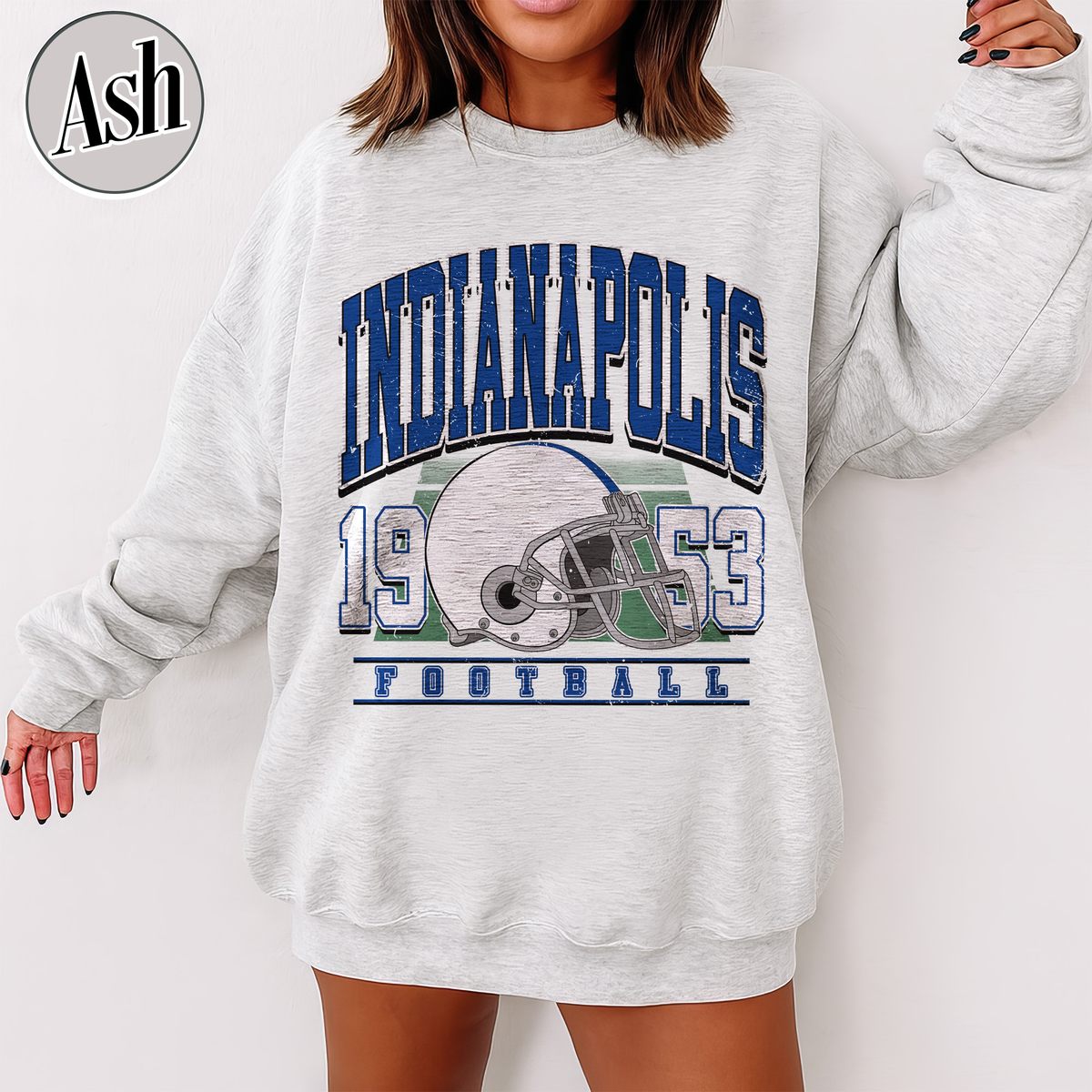 Unisex Indianapolis football vintage crewneck sweatshirt for men and women