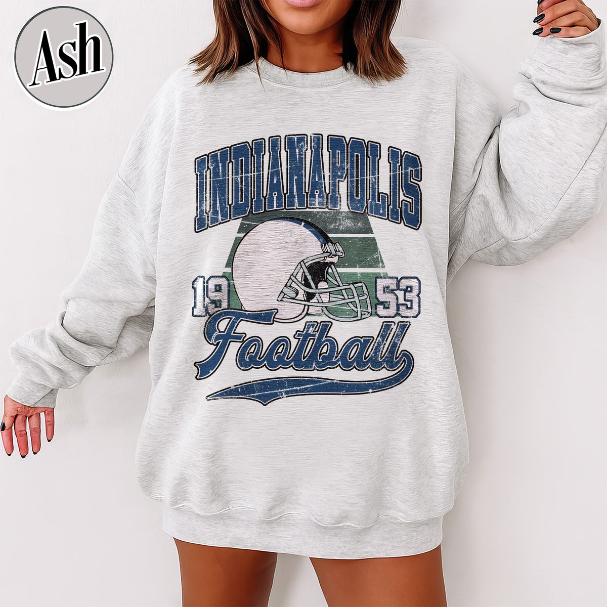 Unisex Indianapolis football vintage crewneck sweatshirt for men and women