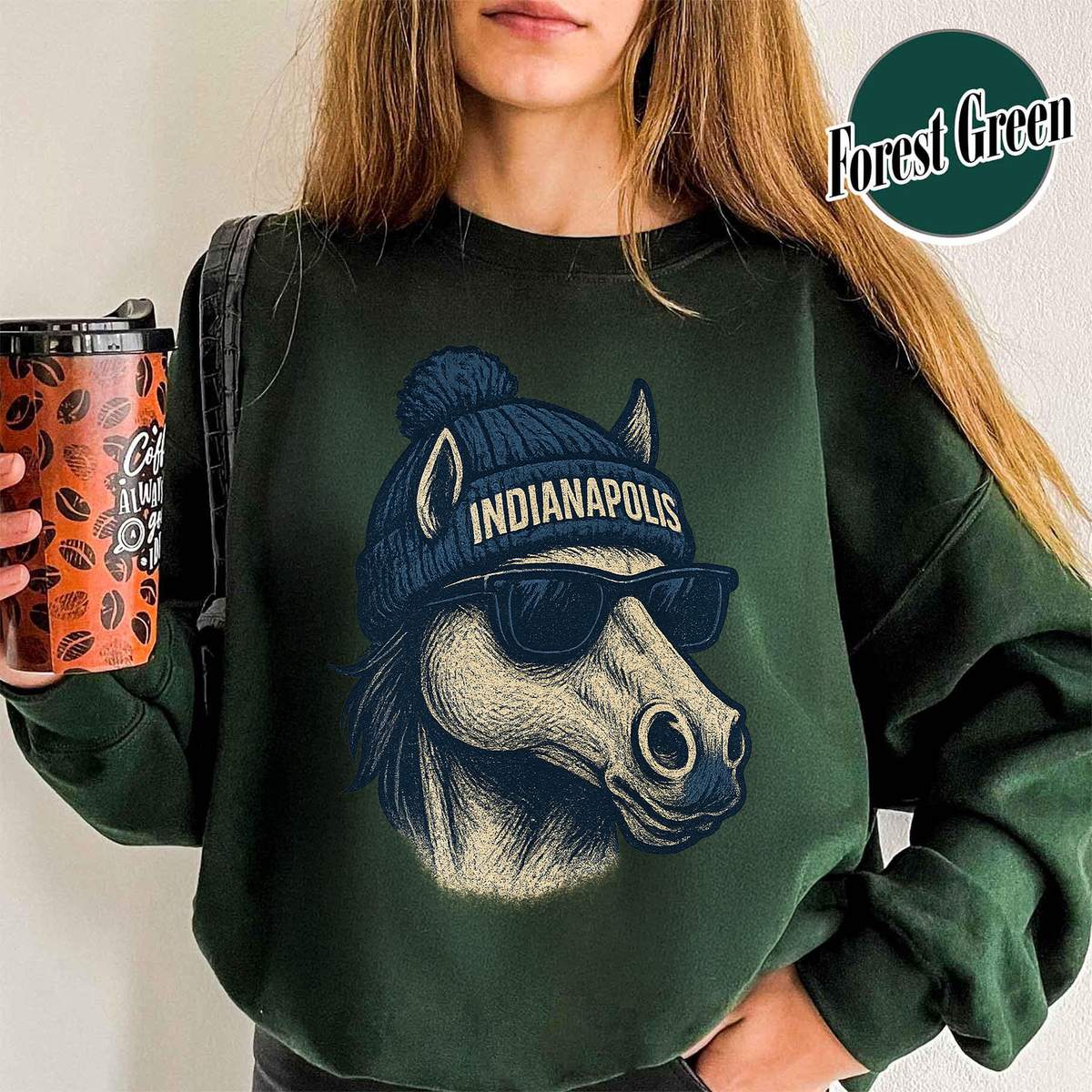 Unisex Indianapolis football vintage crewneck sweatshirt for men and women