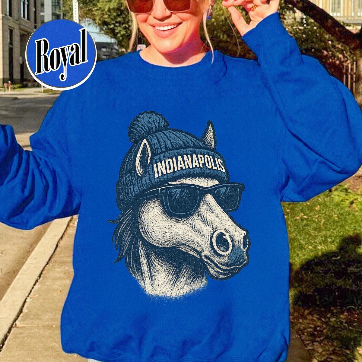 Unisex Indianapolis football vintage crewneck sweatshirt for men and women