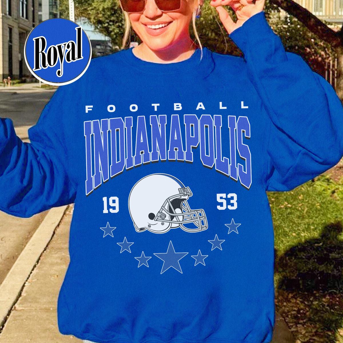 Unisex Indianapolis football vintage crewneck sweatshirt for men and women