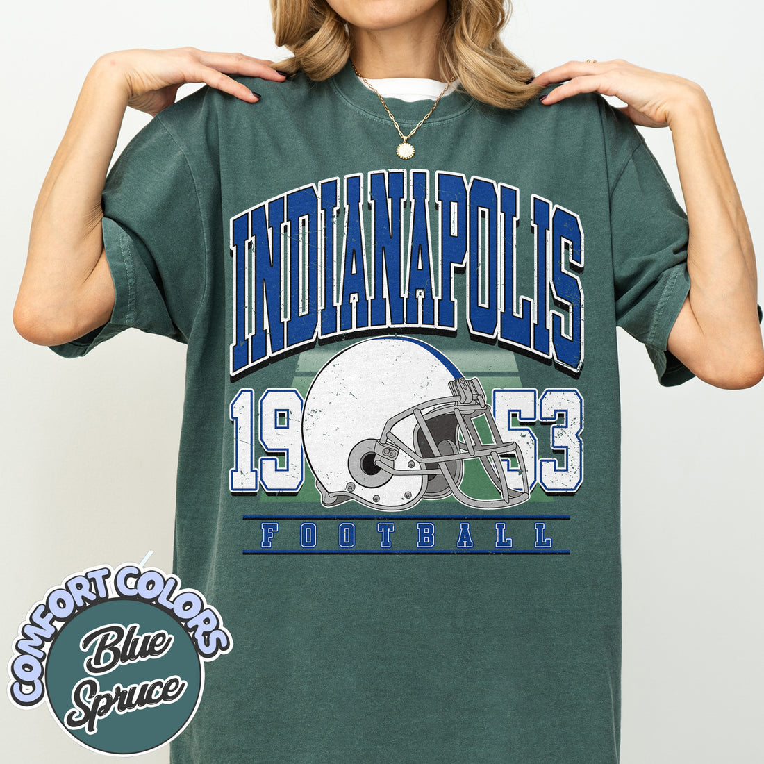 Unisex Indianapolis football vintage t-shirt for men and women