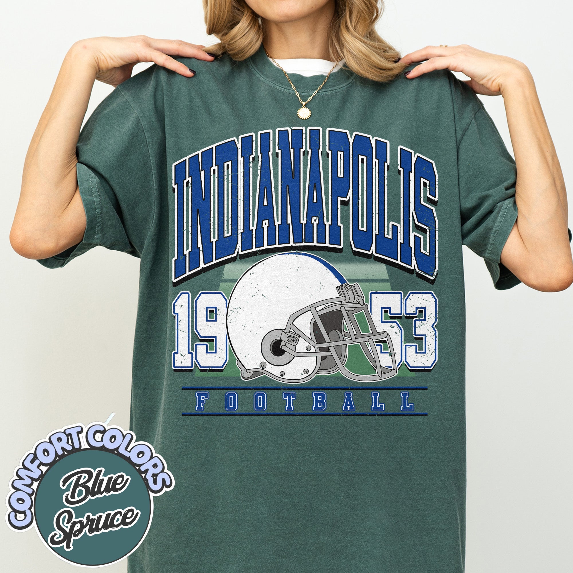 Unisex Indianapolis football vintage t-shirt for men and women