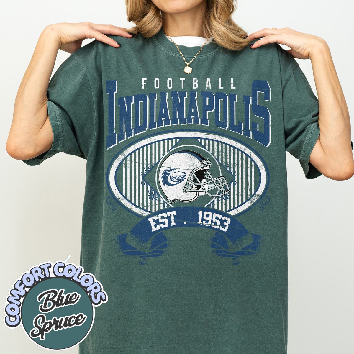 Unisex Indianapolis football vintage t-shirt for men and women