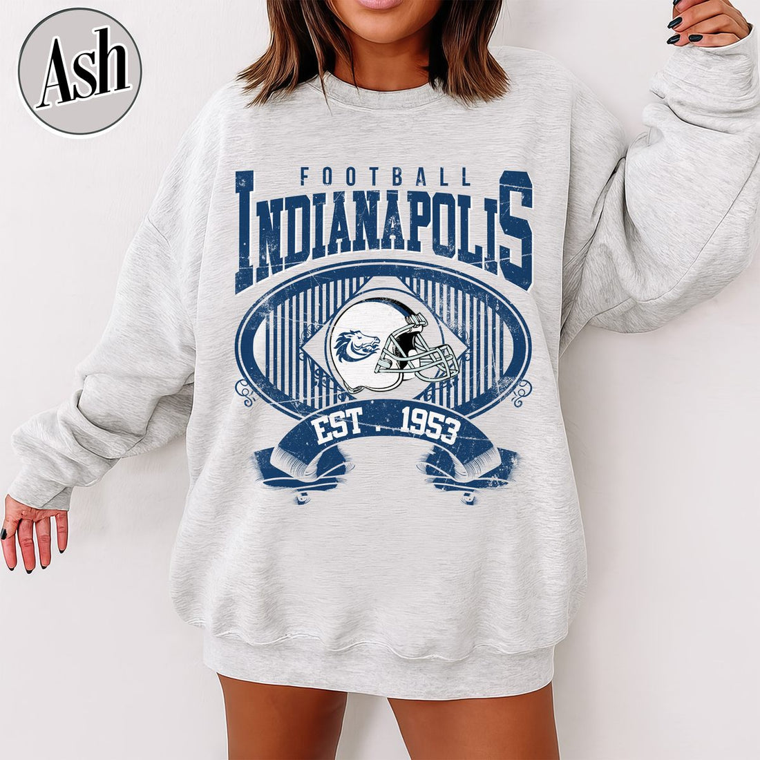 Unisex Indianapolis football vintage crewneck sweatshirt for men and women