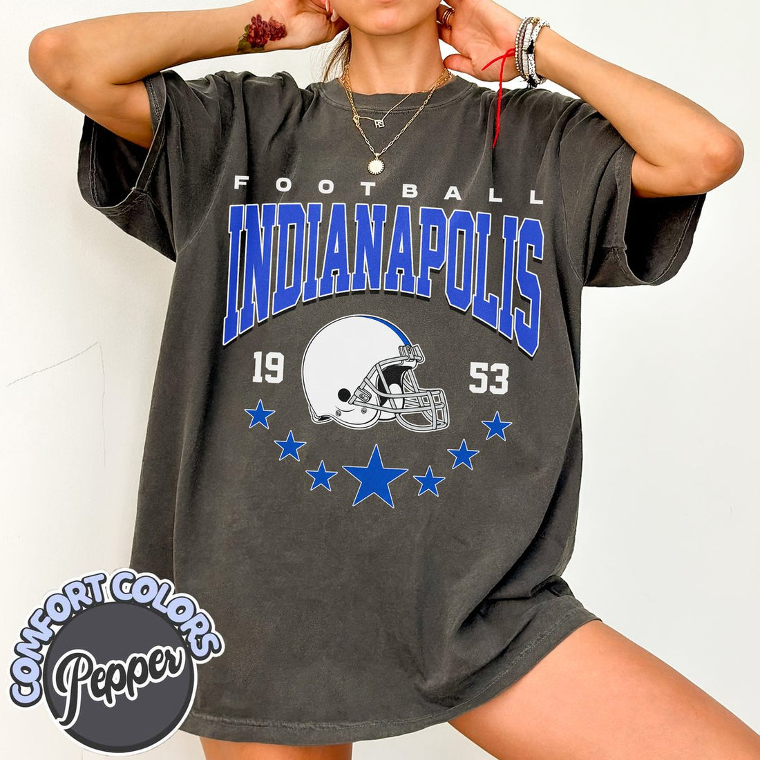 Unisex Indianapolis football vintage t-shirt for men and women