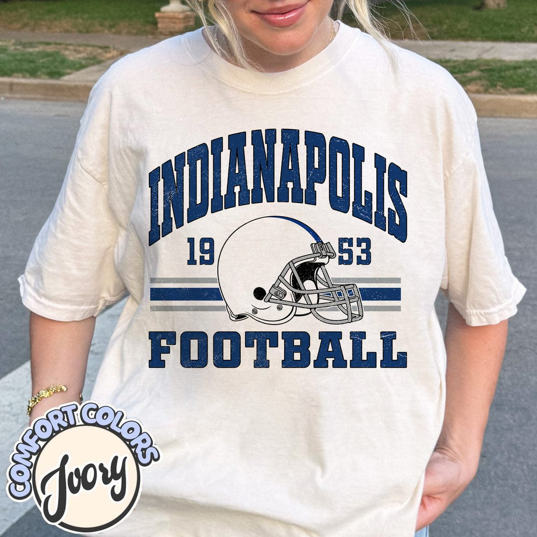 Unisex Indianapolis football vintage t-shirt for men and women