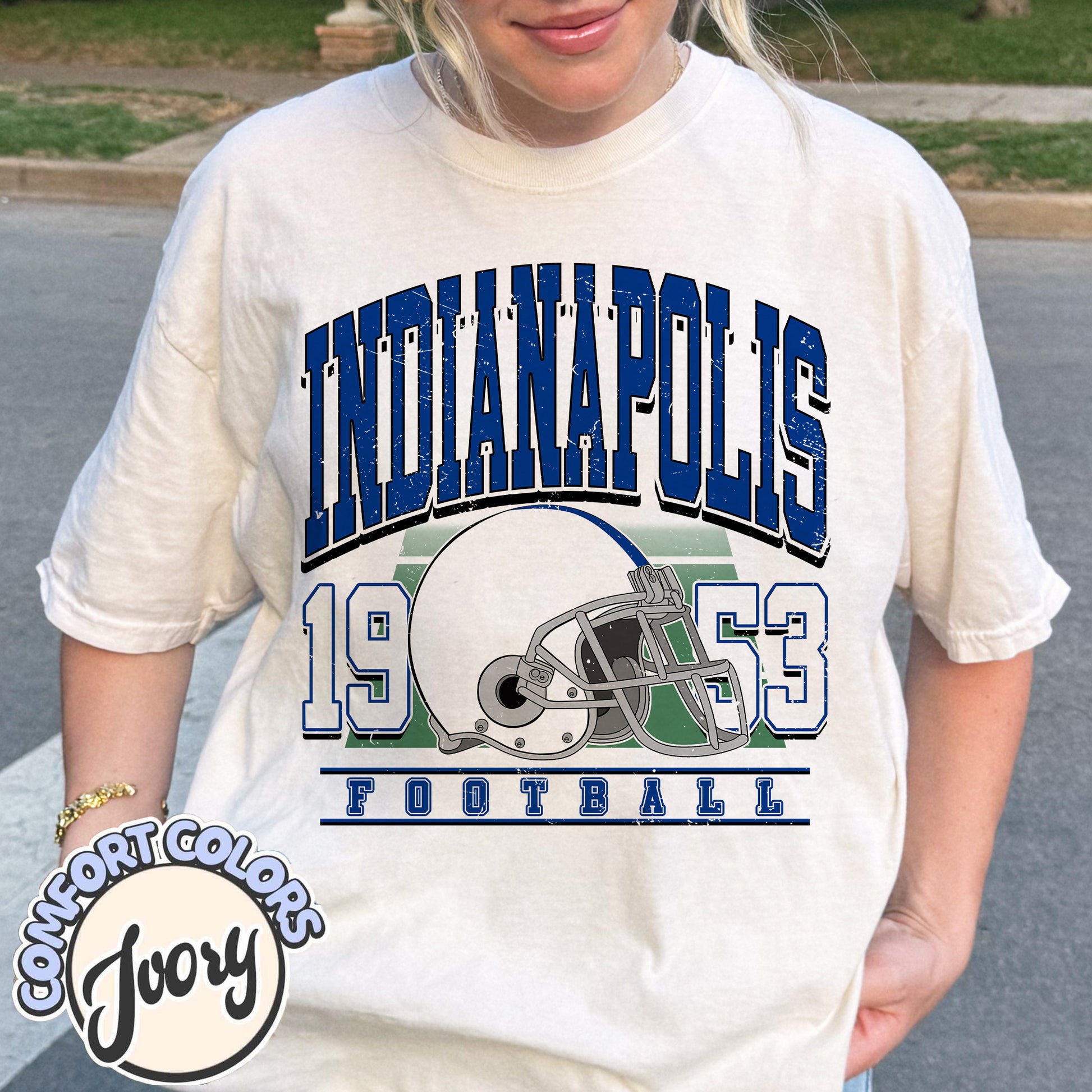 Unisex Indianapolis football vintage t-shirt for men and women