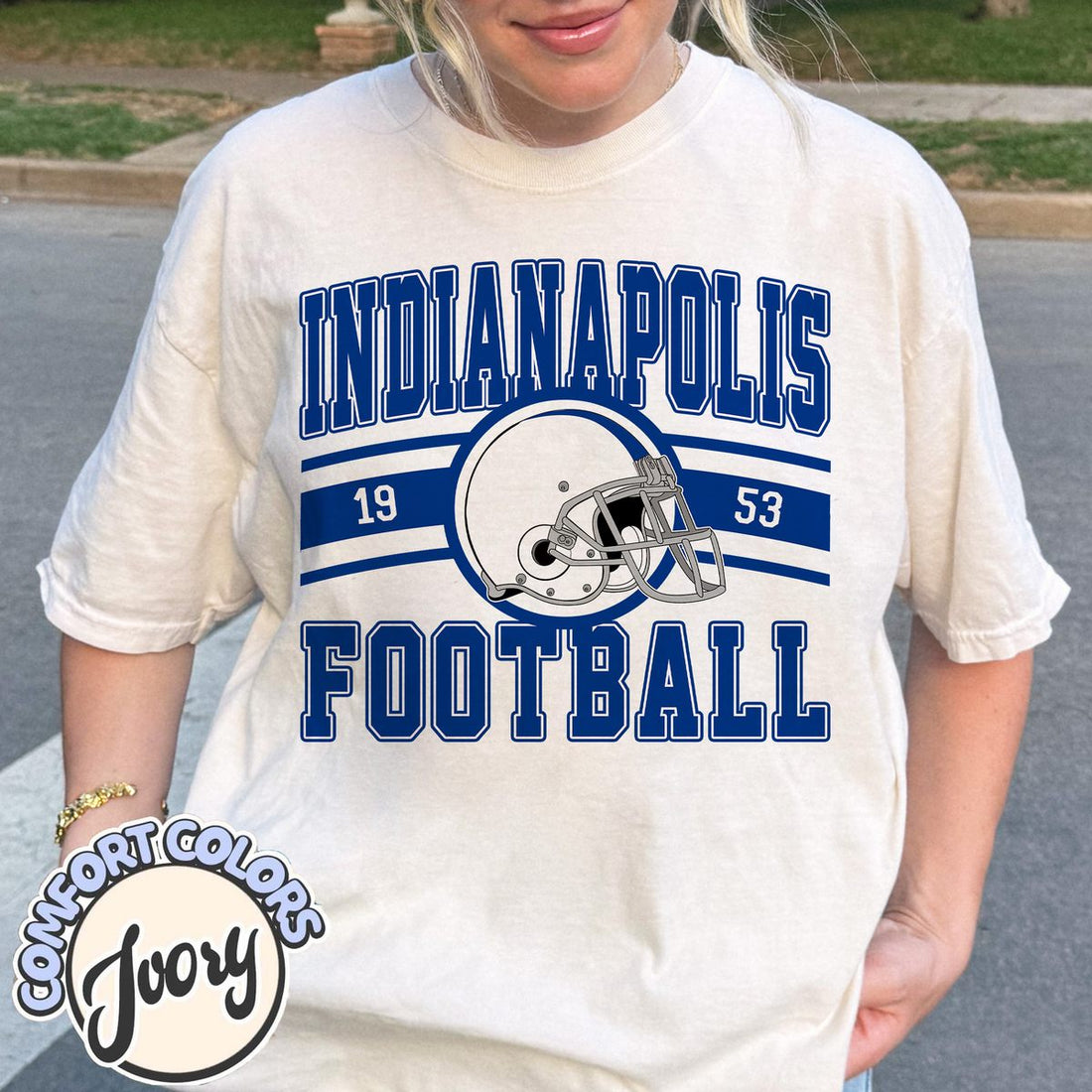 Unisex Indianapolis football vintage t-shirt for men and women