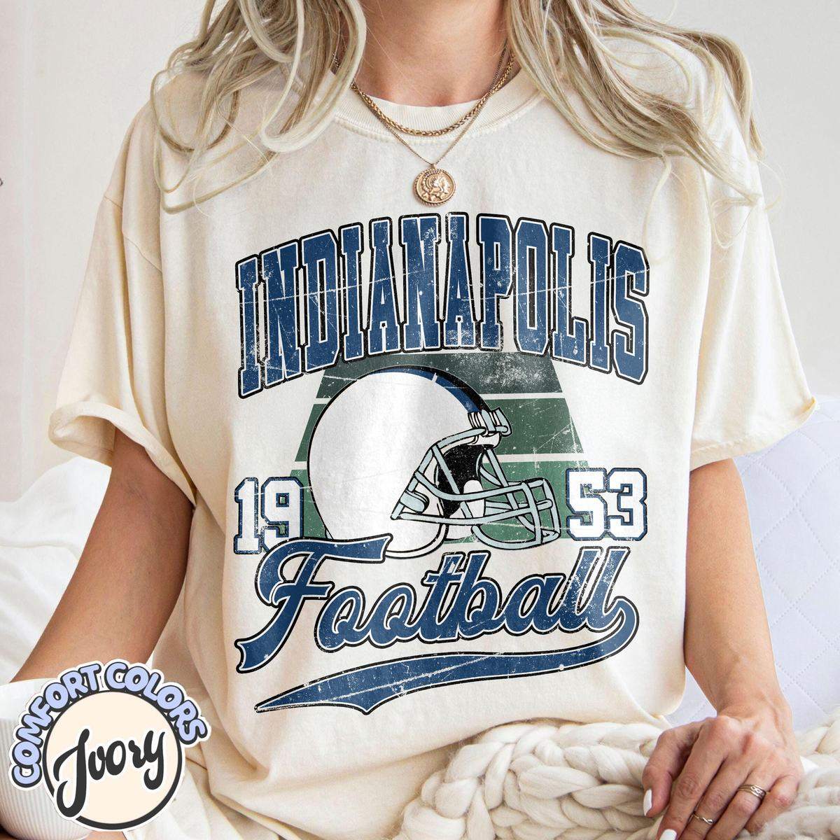 Unisex Indianapolis football vintage t-shirt for men and women