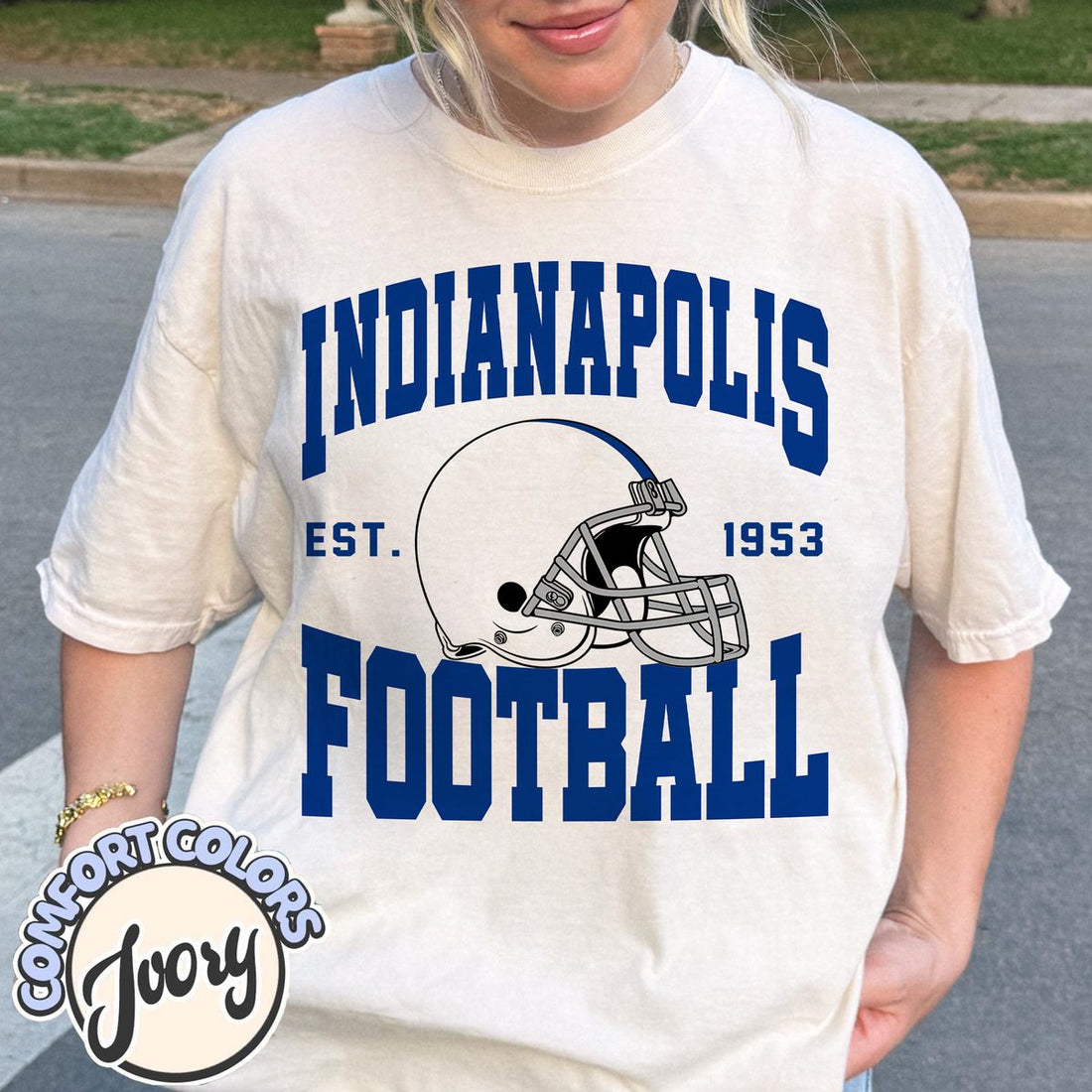 Unisex Indianapolis football vintage t-shirt for men and women