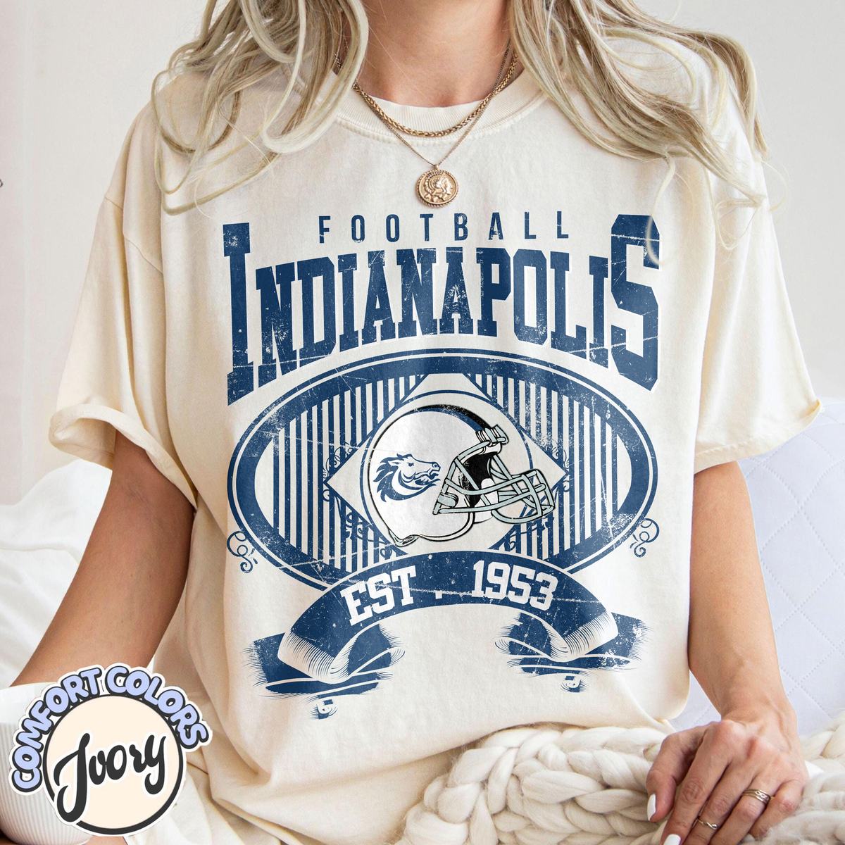 Unisex Indianapolis football vintage t-shirt for men and women