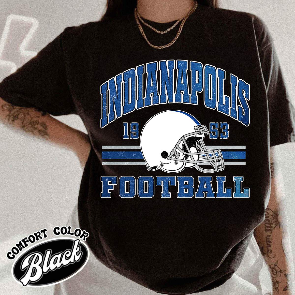 Unisex Indianapolis football vintage t-shirt for men and women