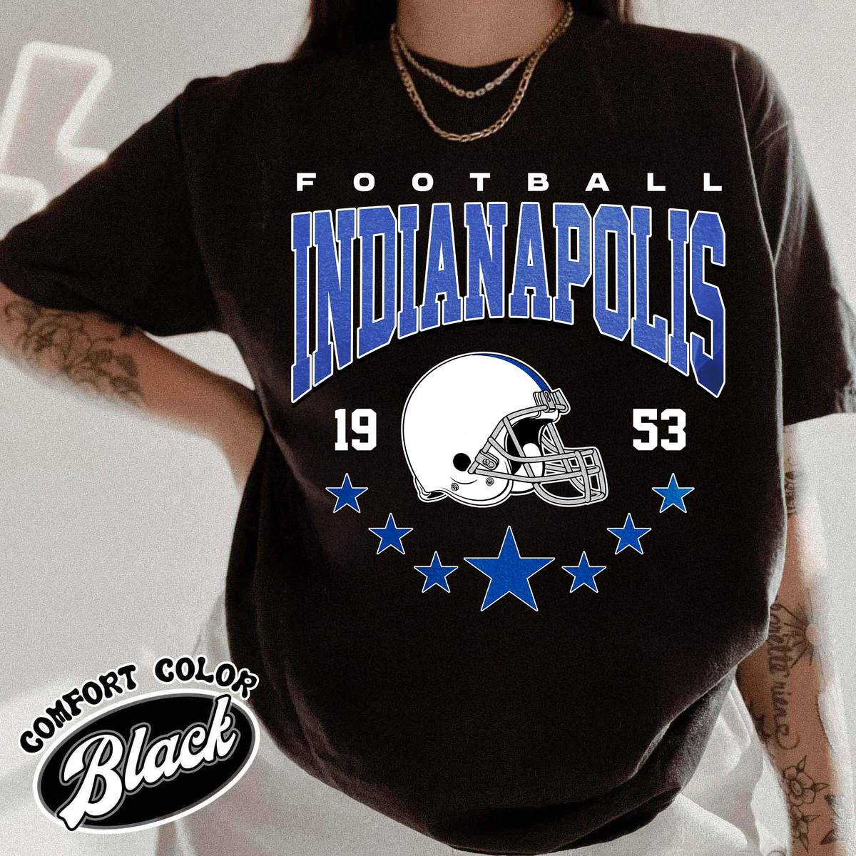 Unisex Indianapolis football vintage t-shirt for men and women