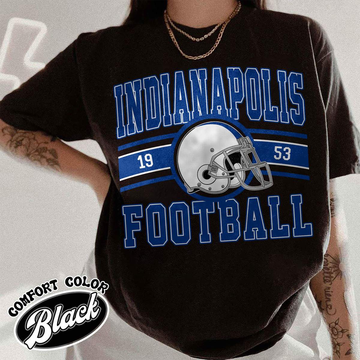 Unisex Indianapolis football vintage t-shirt for men and women