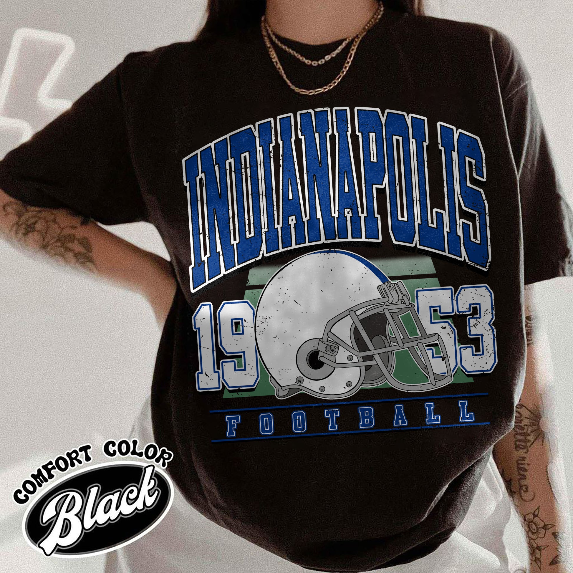 Unisex Indianapolis football vintage t-shirt for men and women