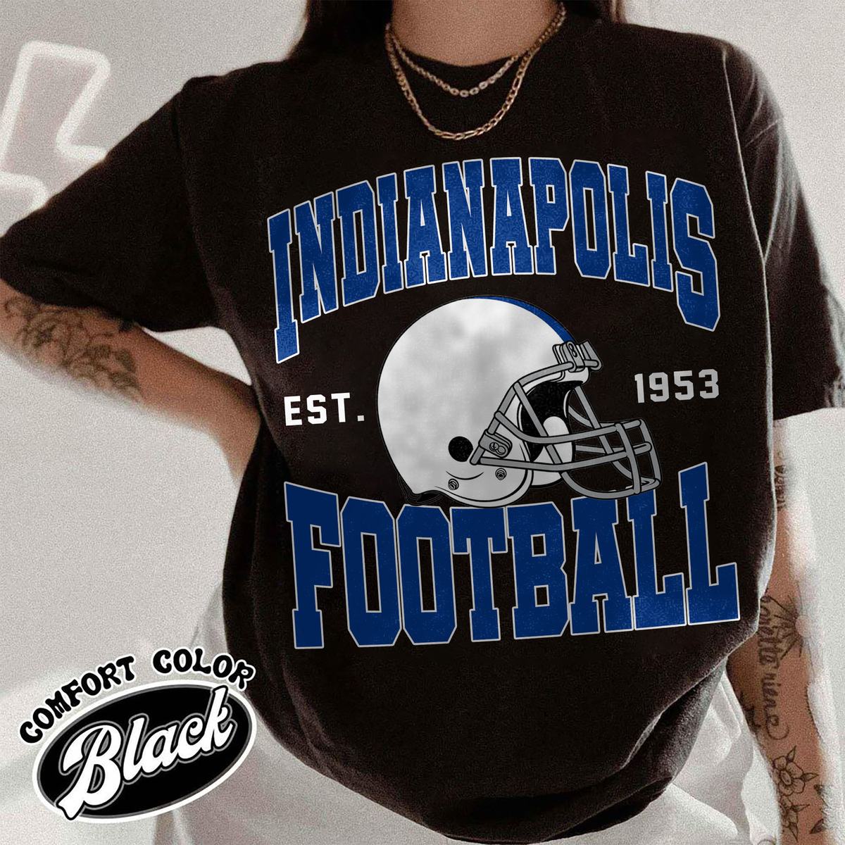Unisex Indianapolis football vintage t-shirt for men and women