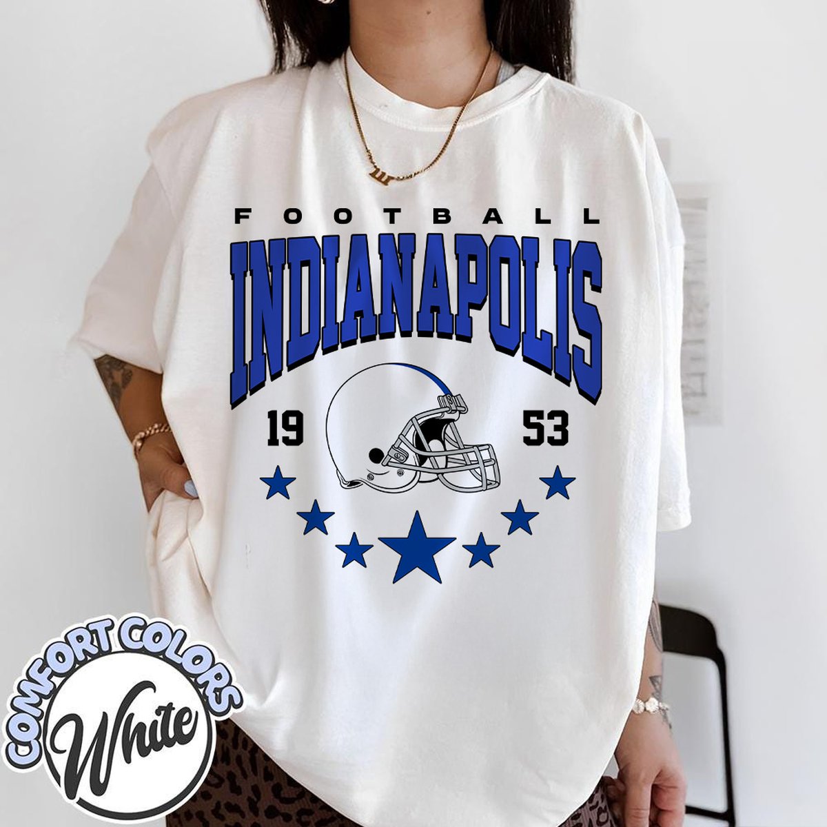 Unisex Indianapolis football vintage t-shirt for men and women