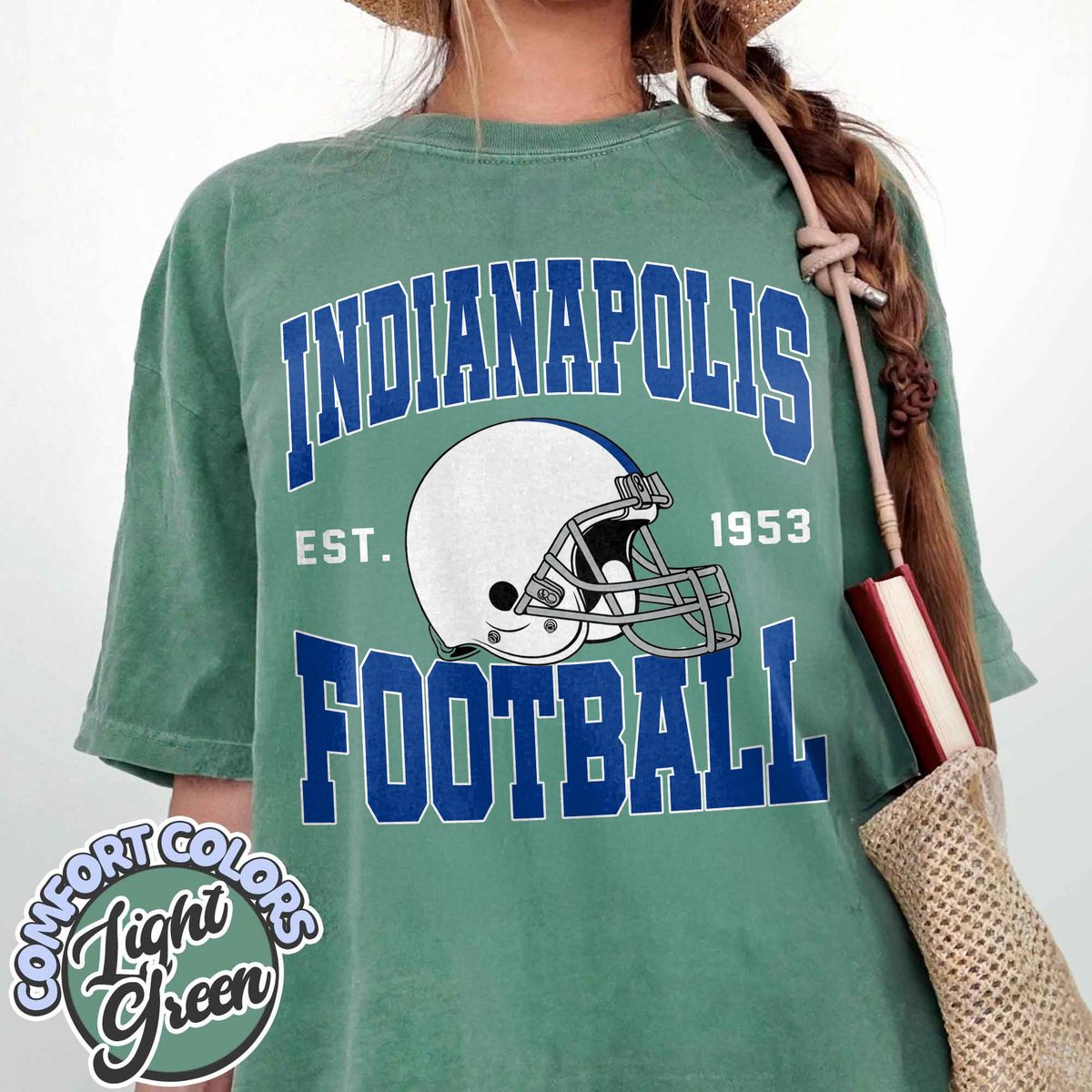 Unisex Indianapolis football vintage t-shirt for men and women
