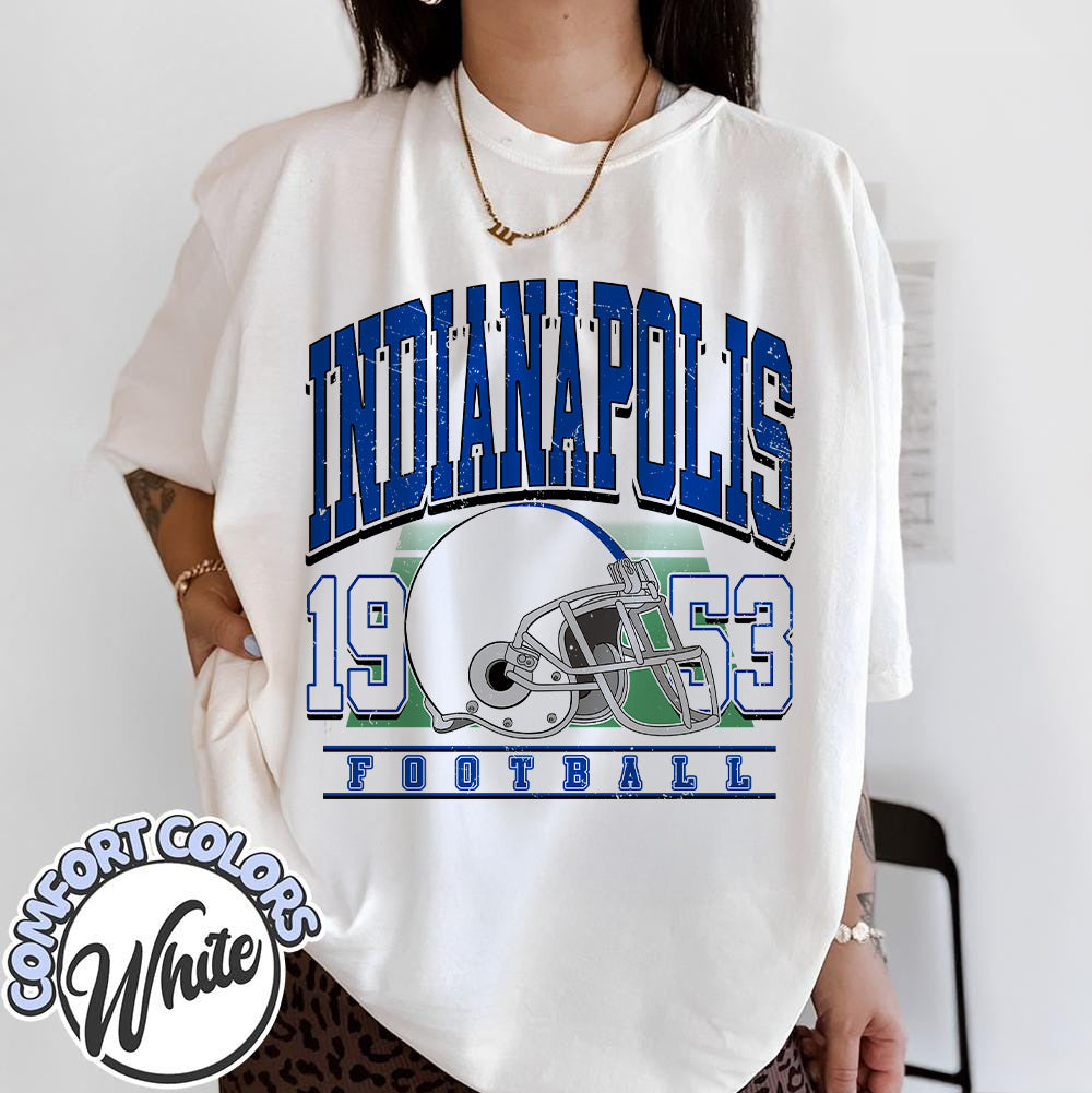 Unisex Indianapolis football vintage t-shirt for men and women
