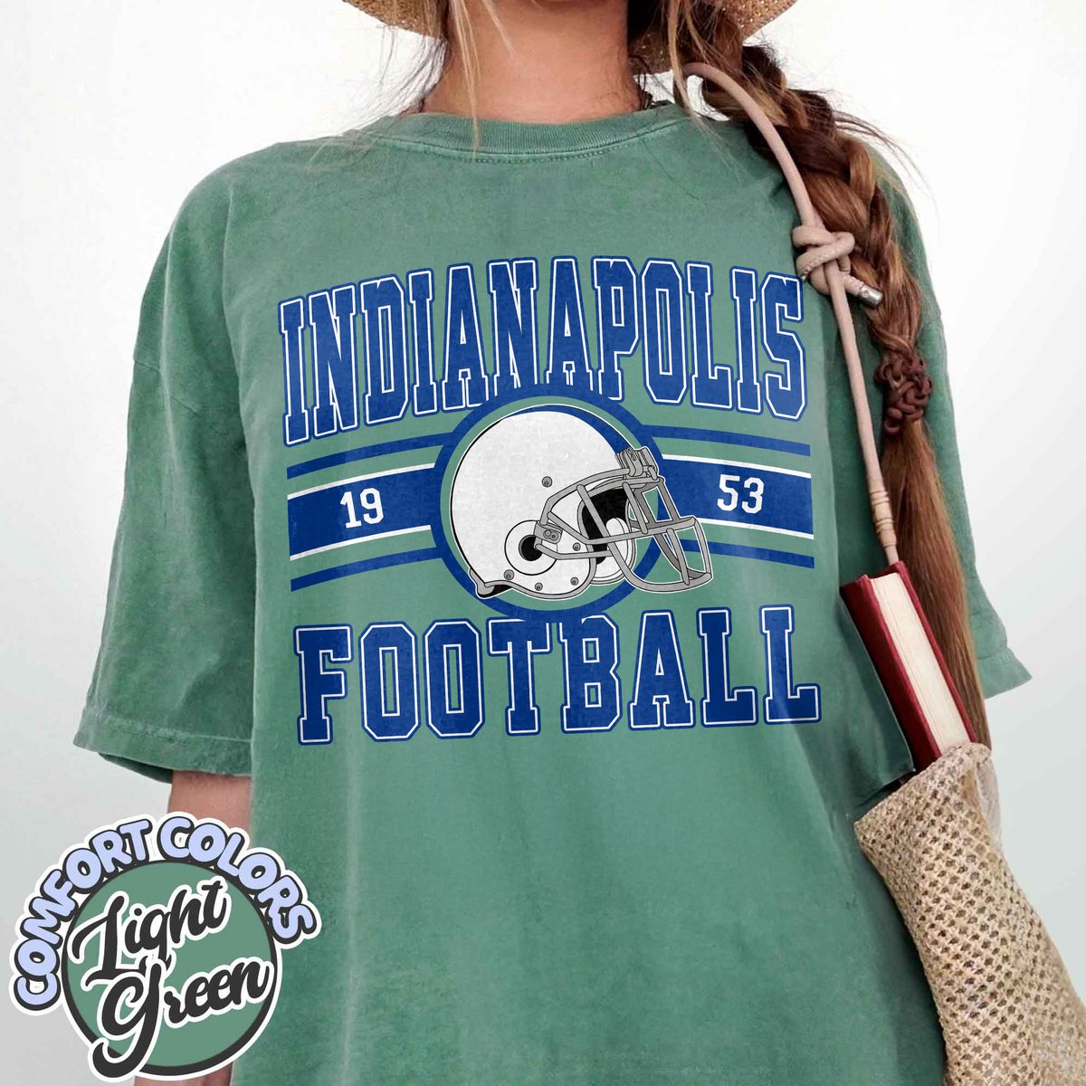 Unisex Indianapolis football vintage t-shirt for men and women