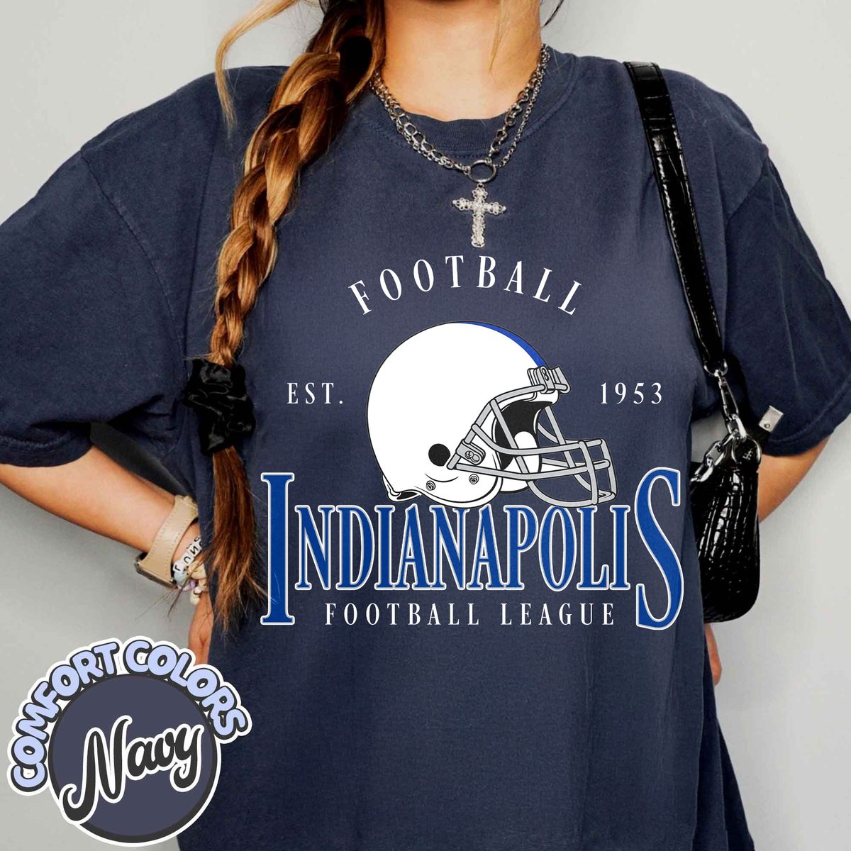 Unisex Indianapolis football vintage t-shirt for men and women