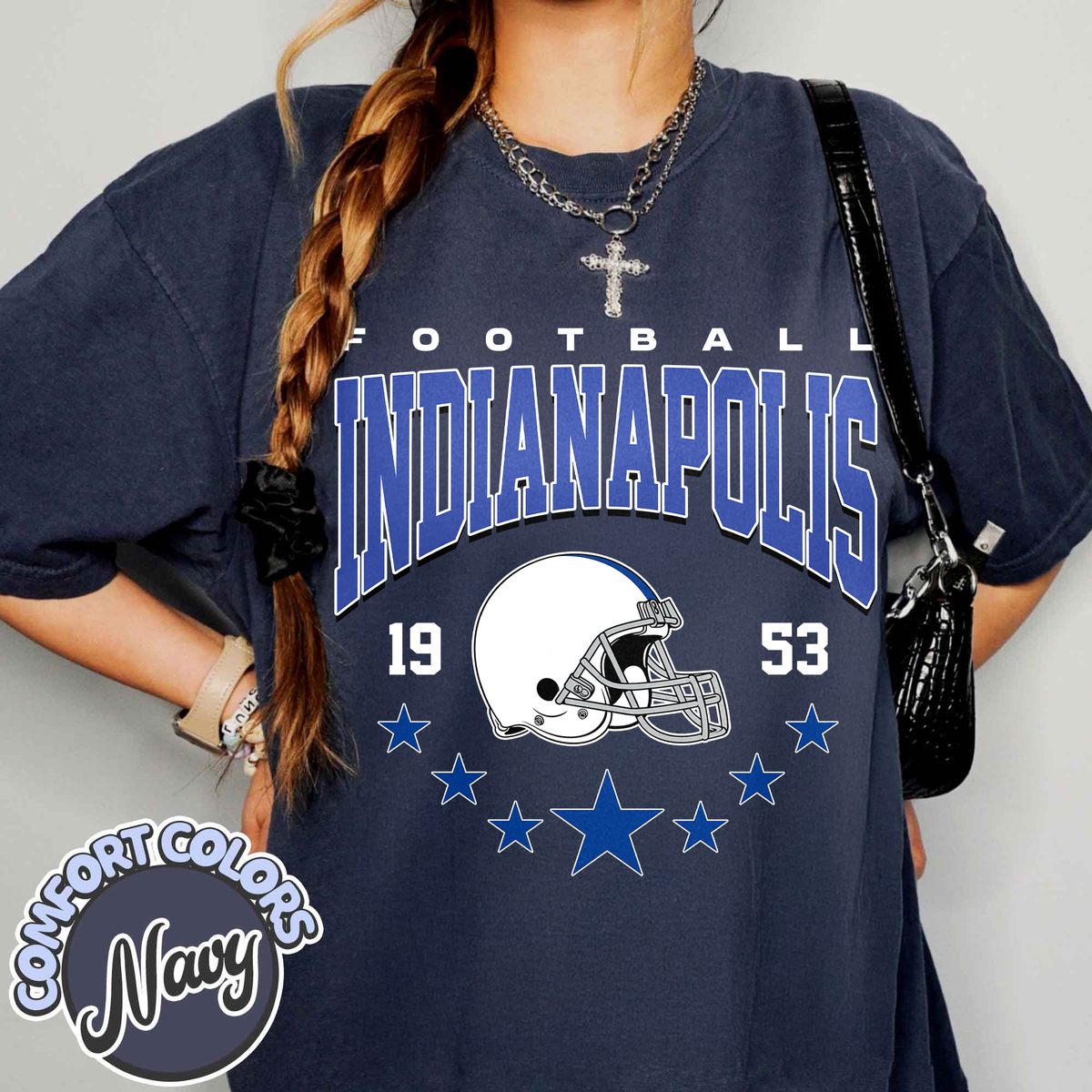 Unisex Indianapolis football vintage t-shirt for men and women