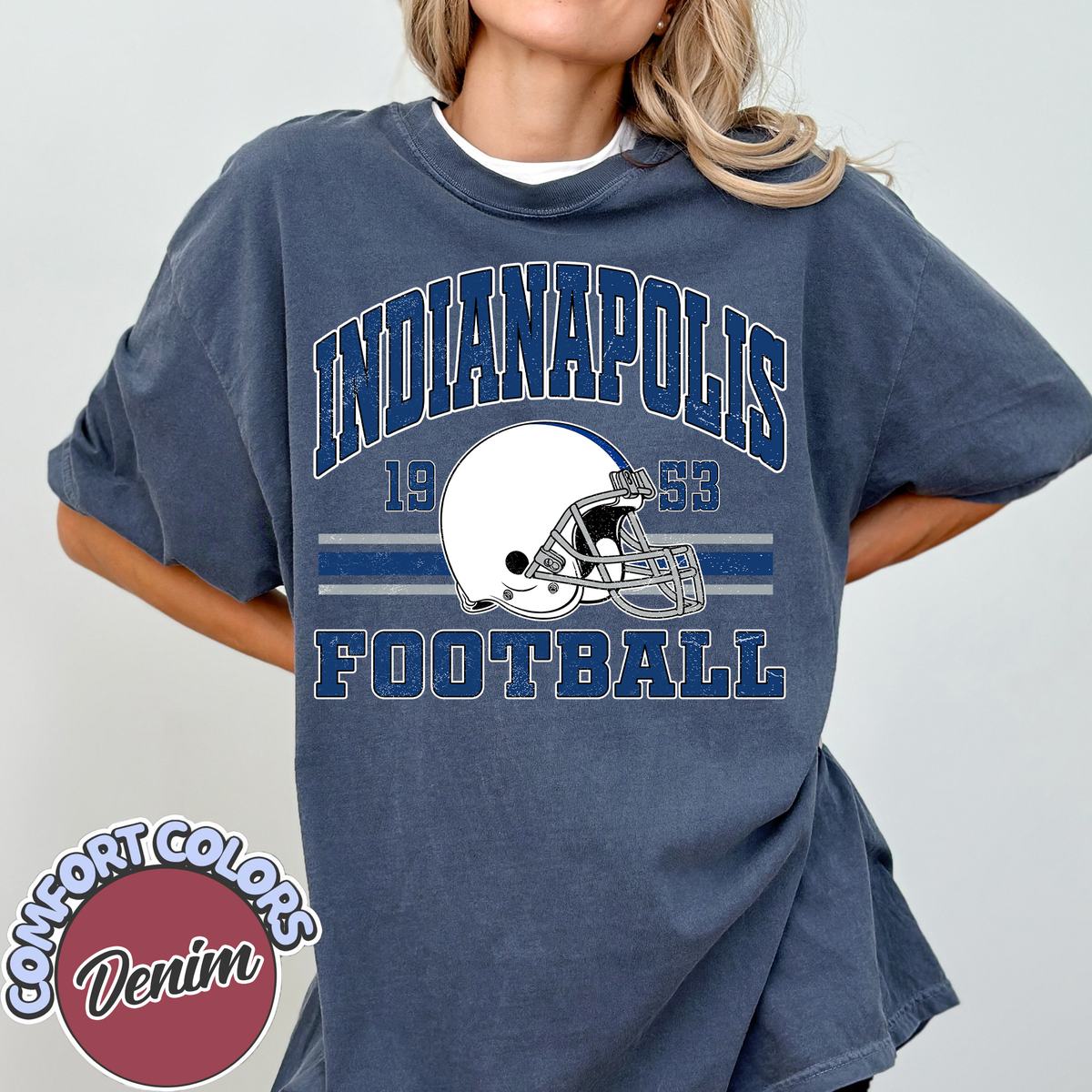 Unisex Indianapolis football vintage t-shirt for men and women