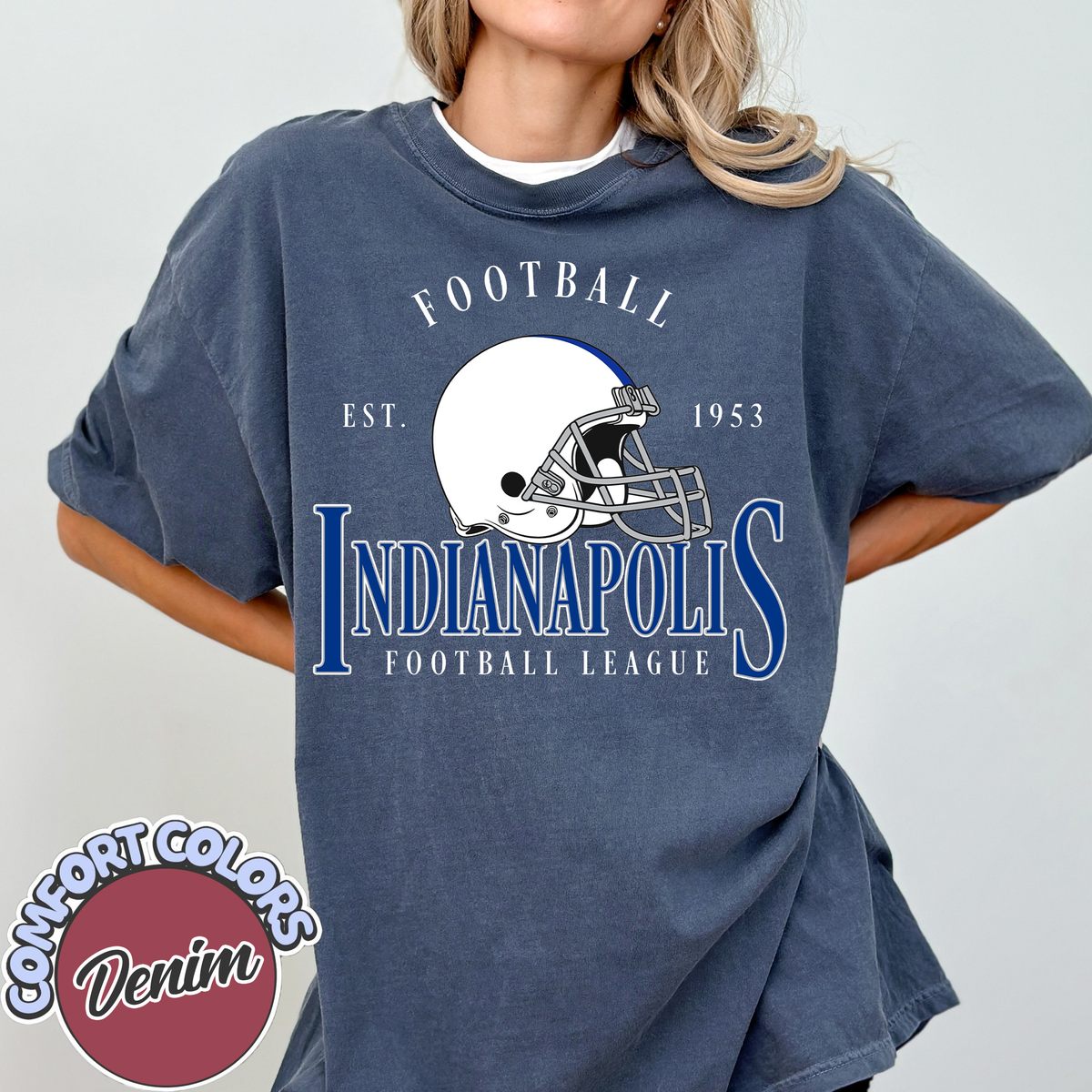 Unisex Indianapolis football vintage t-shirt for men and women