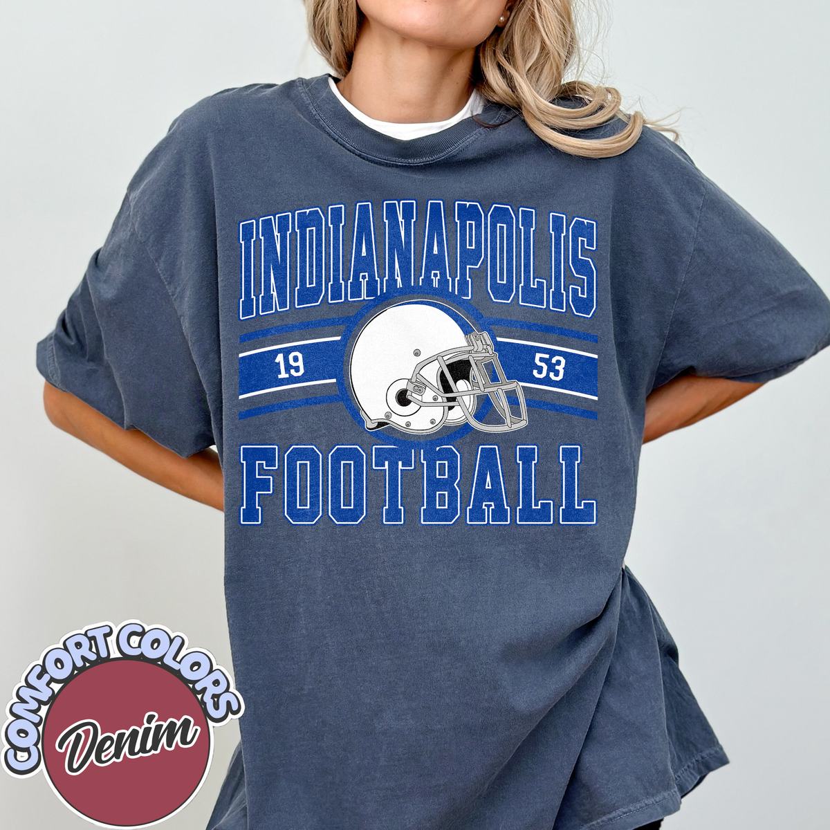 Unisex Indianapolis football vintage t-shirt for men and women