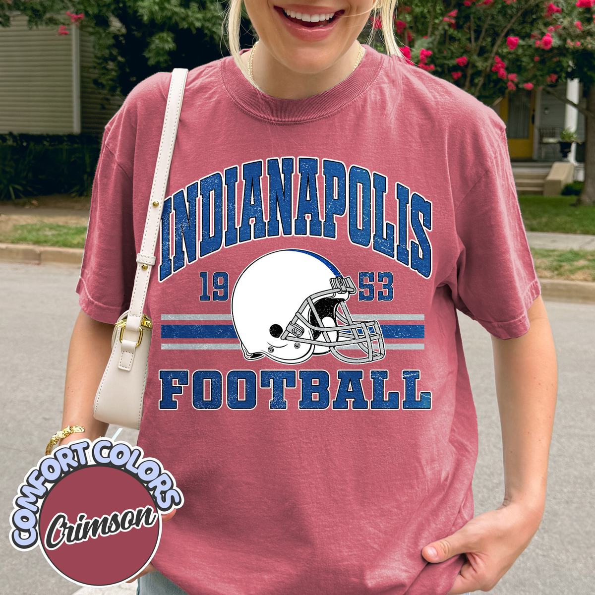 Unisex Indianapolis football vintage t-shirt for men and women