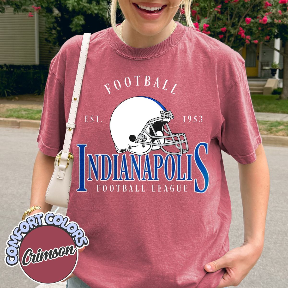 Unisex Indianapolis football vintage t-shirt for men and women
