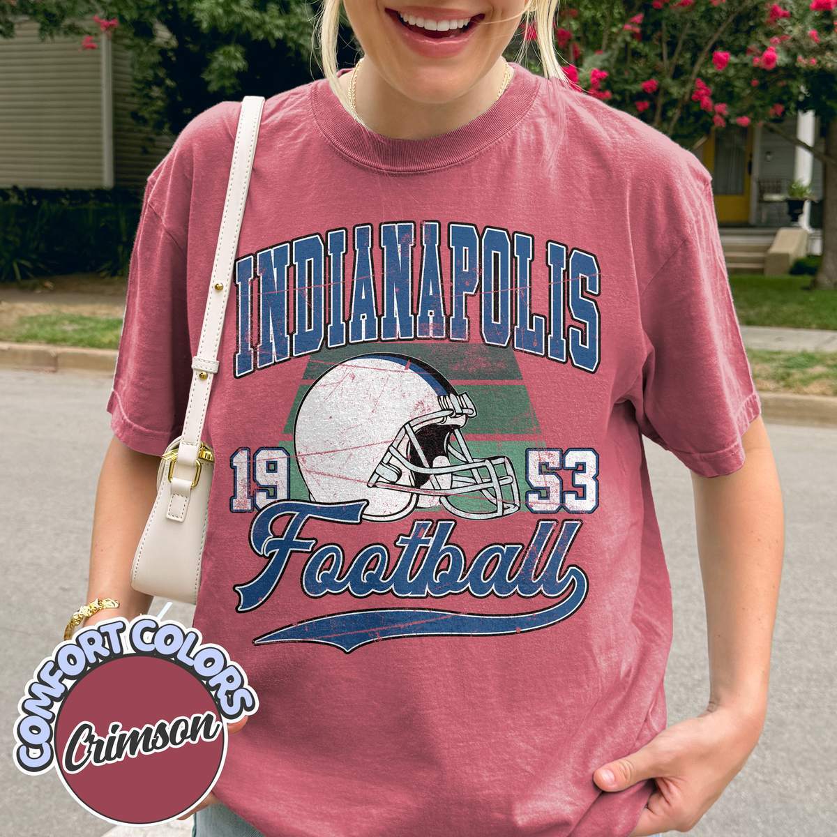 Unisex Indianapolis football vintage t-shirt for men and women