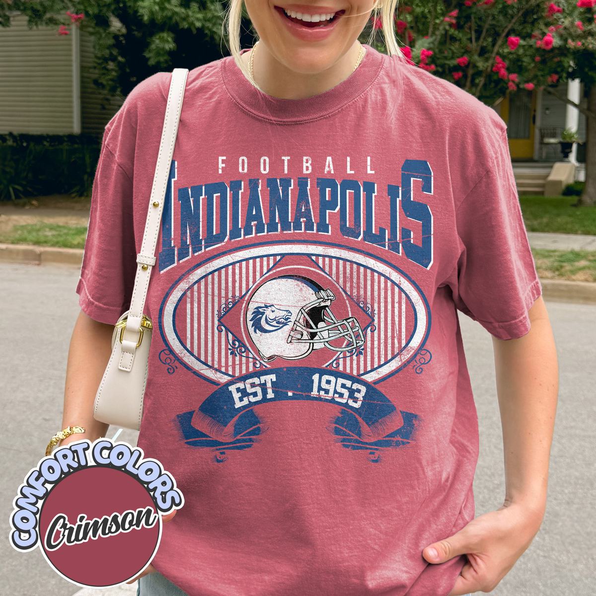Unisex Indianapolis football vintage t-shirt for men and women