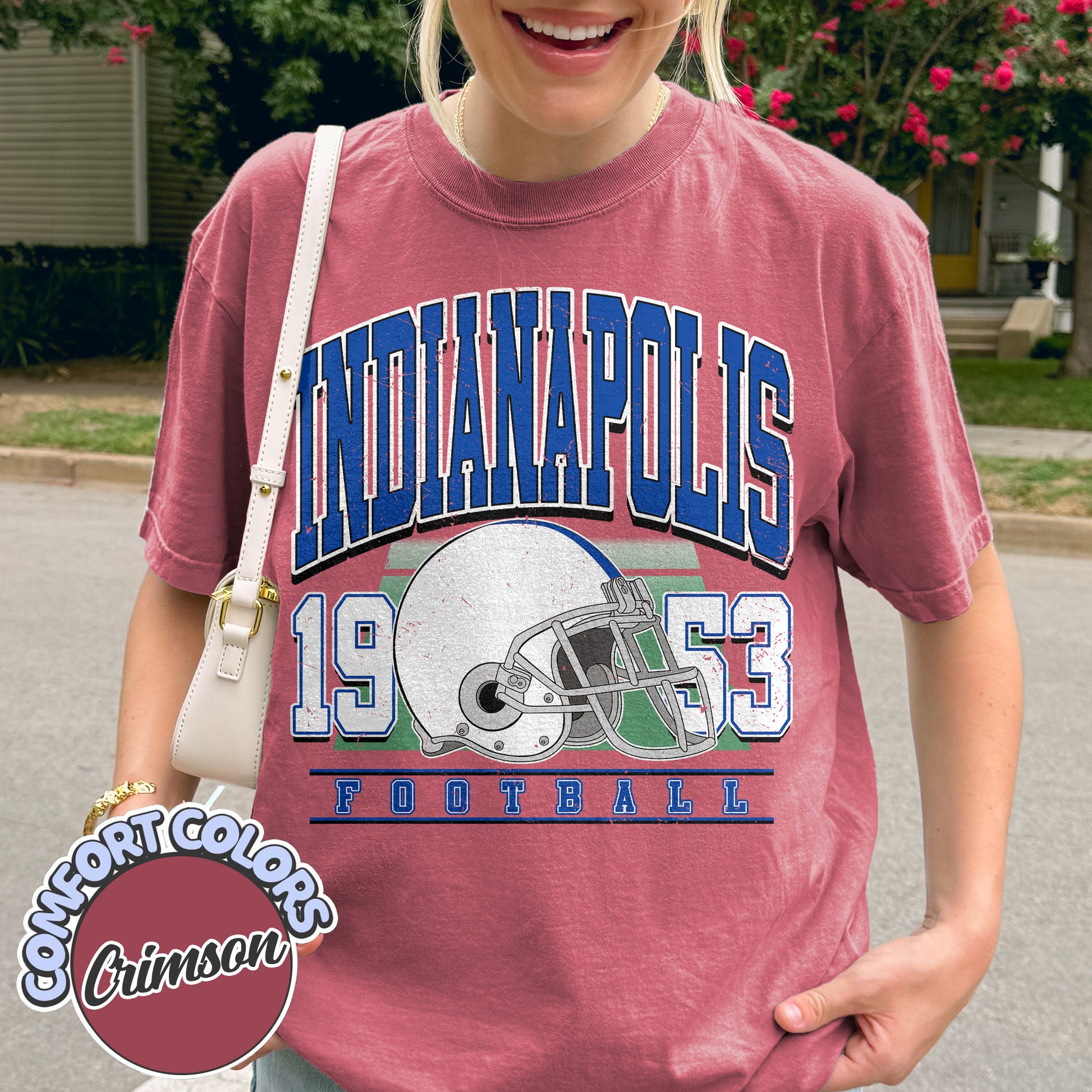 Unisex Indianapolis football vintage t-shirt for men and women