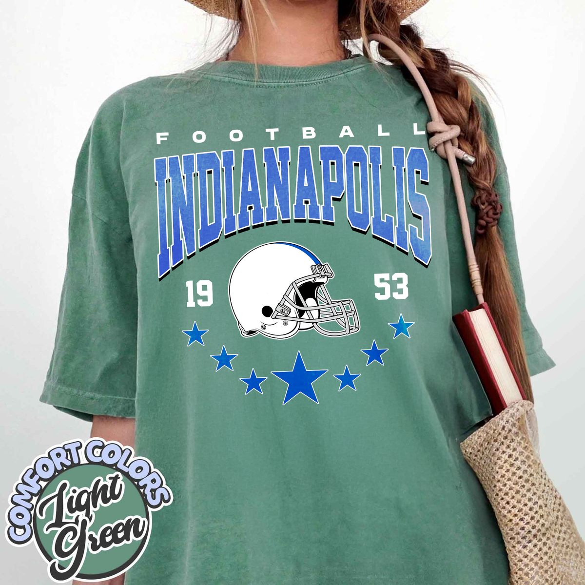 Unisex Indianapolis football vintage t-shirt for men and women
