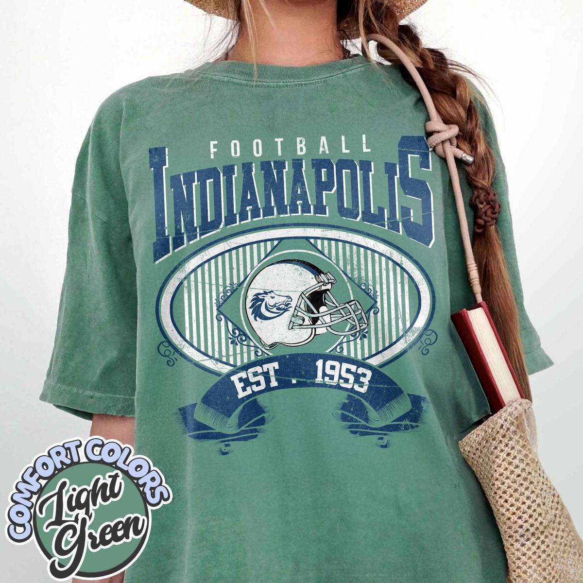 Unisex Indianapolis football vintage t-shirt for men and women