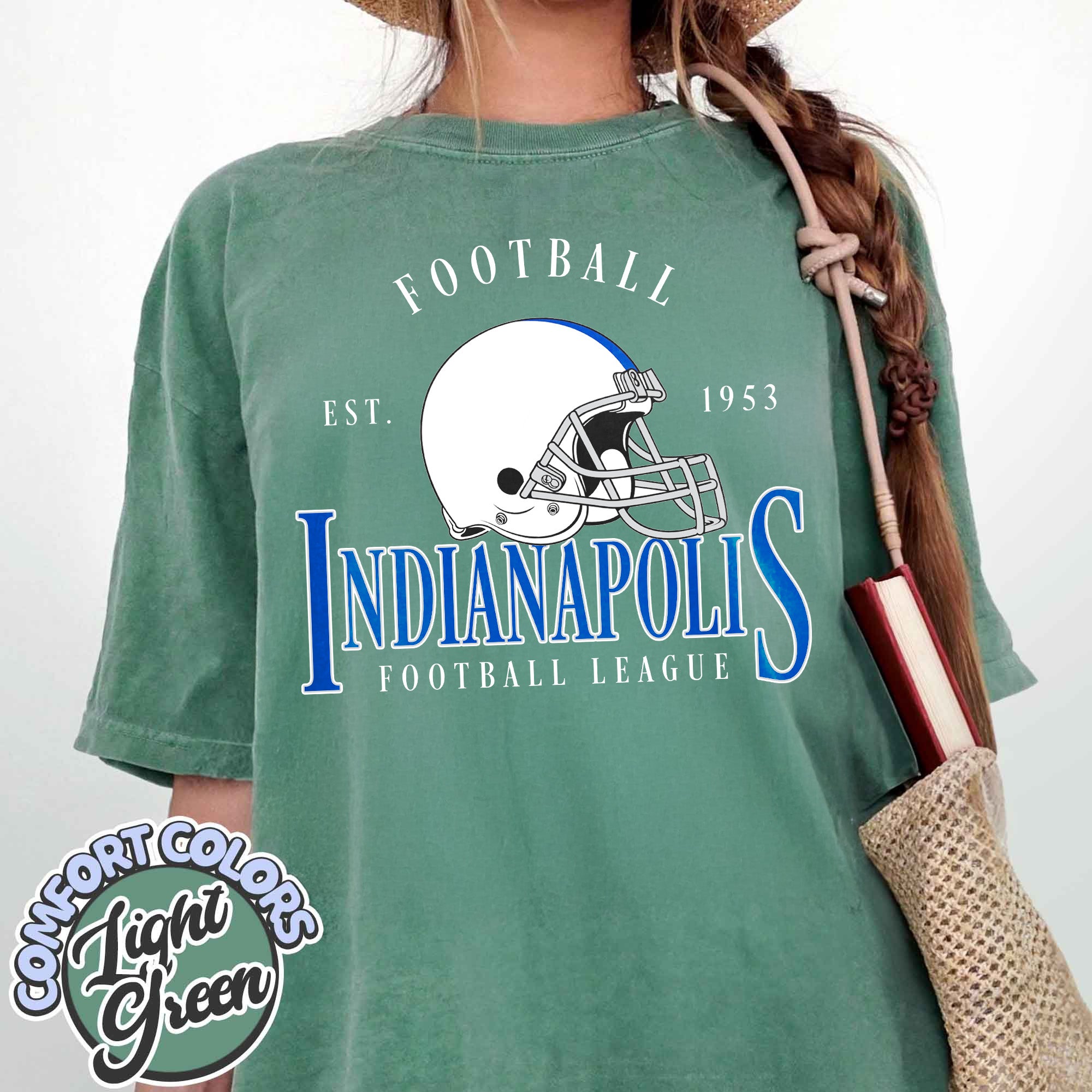 Unisex Indianapolis football vintage t-shirt for men and women
