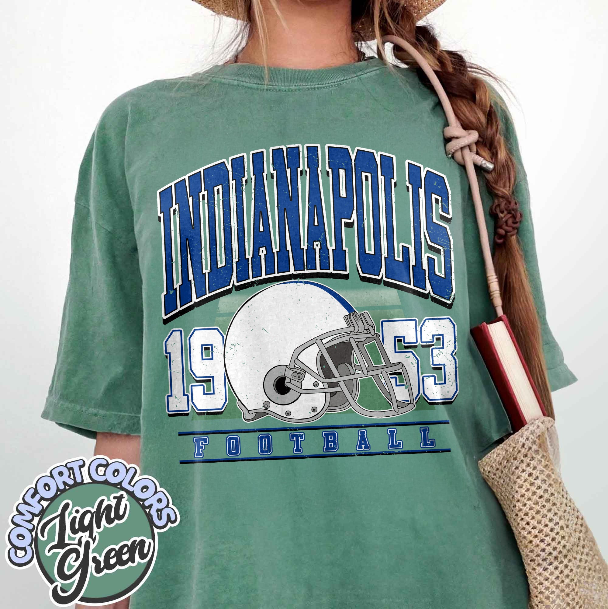 Unisex Indianapolis football vintage t-shirt for men and women