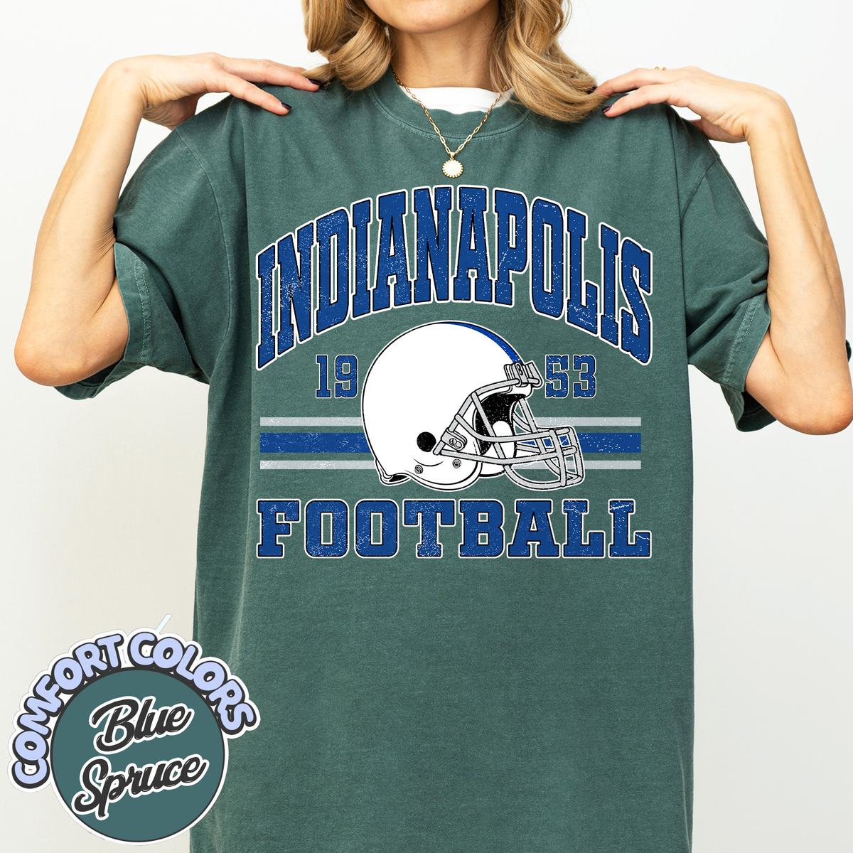Unisex Indianapolis football vintage t-shirt for men and women