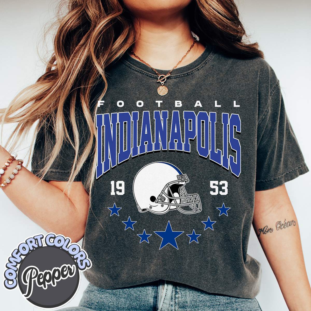Unisex Indianapolis football vintage t-shirt for men and women