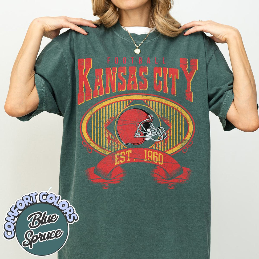 Unisex Kansas City football vintage t-shirt for men and women