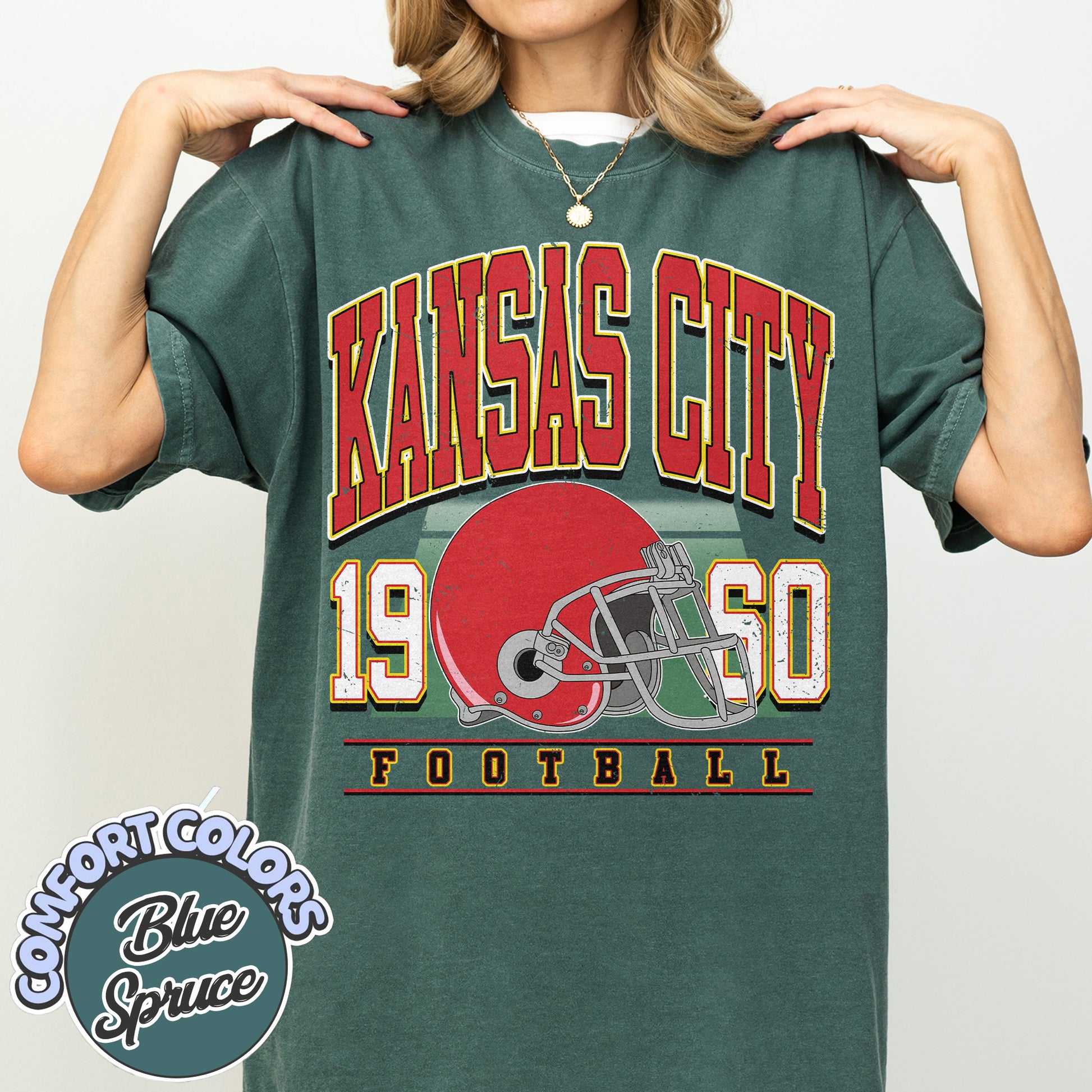 Unisex Kansas City football vintage t-shirt for men and women