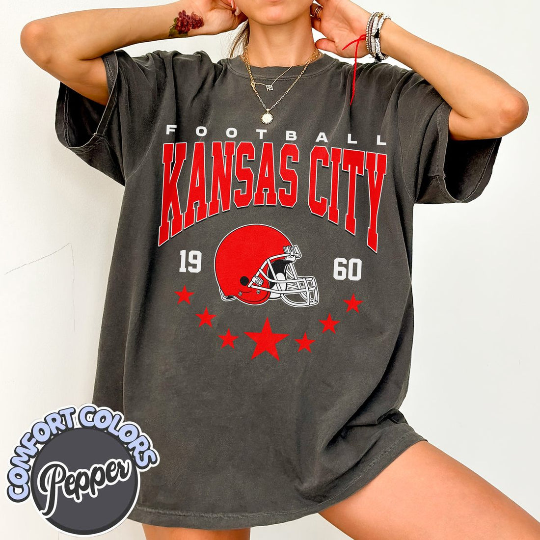 Unisex Kansas City football vintage t-shirt for men and women