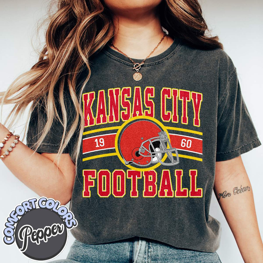 Unisex Kansas City football vintage t-shirt for men and women