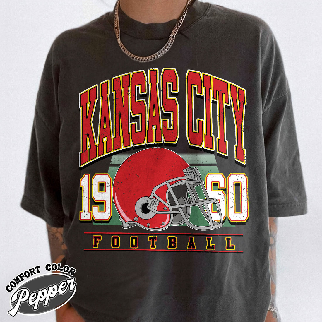 Unisex Kansas City football vintage t-shirt for men and women